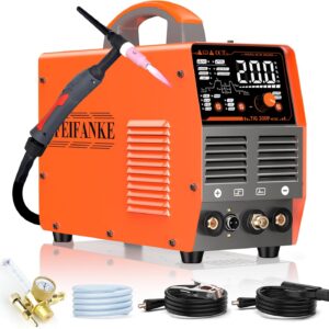 Spawarka TIG AC DC 230 V 200 A inwerterowa spawarka IGBT puls aluminium spawarka elektrodowa 7 w 1