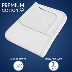 Dreamzie Wodoodporna osłona na materac z 4 elastycznymi kątami - Dla Materaca 100 x 200