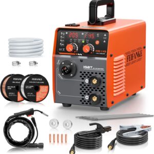 Spawarka drut wypełniający bez gazu 230 V 145 A spawarka MIG MAG 4 w 1, bezgazowa MIG/MIG/MMA/Lift TIG